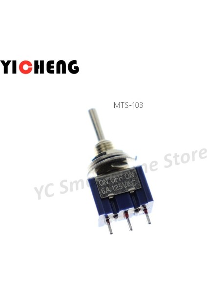 Adet MTS102 MTS103 MTS202 MTS203 Spdt Dpdt Geçiş Anahtarı Tek Kutuplu Çift Atış 6A/125 V (Yurt Dışından) modelleri