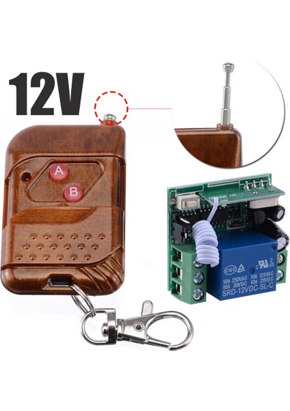 Dc 12 V Kablosuz Röle Uzaktan Kumanda Anahtarı Alıcı Ev Işık Garaj Kapısı Açacağı Dıy Anahtarları (Yurt Dışından) fırsatları