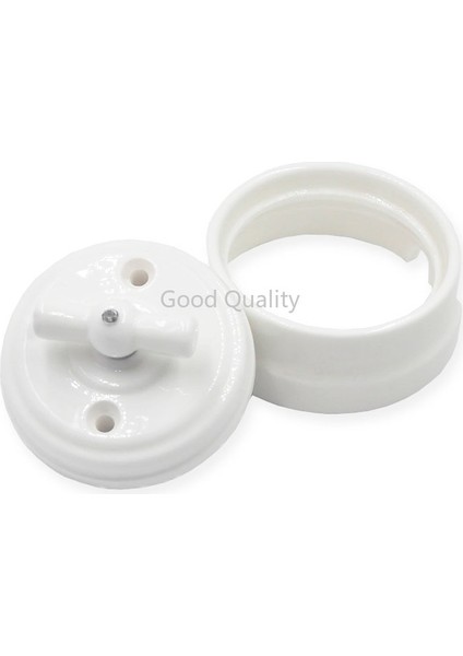 Ev Geliştirme Avrupa Seramik Anahtarı Duvar Topuzu Işık Anahtarı 10A Yalıtım Seramik Siyah Beyaz (Yurt Dışından) modelleri