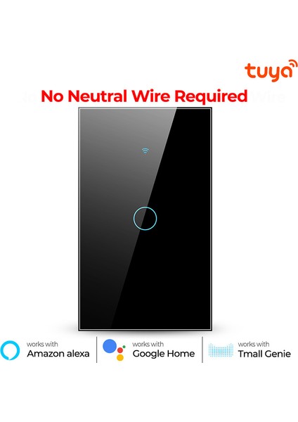 1/2/3/4 Çete Tuya Akıllı Wifi Anahtarı Abd Brezilya Standart Nötr Tel Yok Dokunmatik Temperli Cam Duvar Paneli Ev 120 Tipi Alexa ve Google Home ile Çalışmak (Yurt Dışından) fiyatları