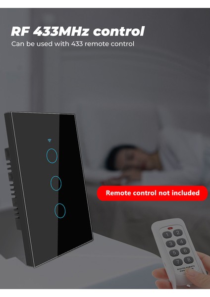 1/2/3/4 Çete Tuya Akıllı Wifi Anahtarı Abd Brezilya Standart Nötr Tel Yok Dokunmatik Temperli Cam Duvar Paneli Ev 120 Tipi Alexa ve Google Home ile Çalışmak (Yurt Dışından) modelleri