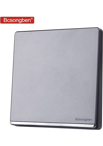 Bcsongben Standart Anahtar Basmalı Düğme Işık Anahtarı Duvar Gümüş Gri Iskandinav Basit Tarzı 1 Gang 2 Yollu Anahtarı Ac 110-250 V J2-1k2 (Yurt Dışından)