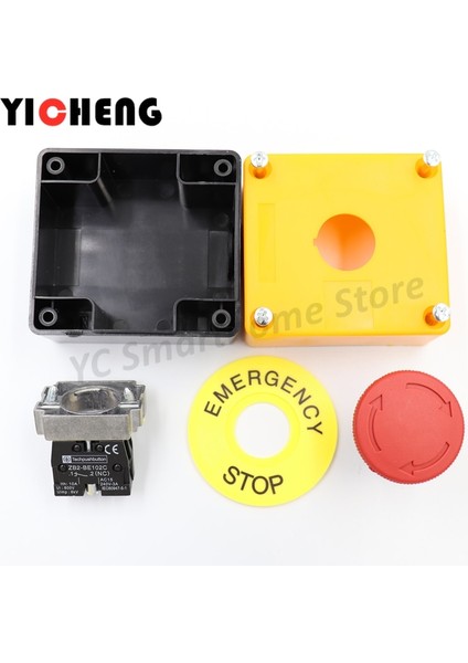 Acil Durdurma Basmalı Buton Acil Durdurma Anahtarı Buton Kutusu Bir Adet Normalde Açık ve Bir Adet Normalde Kapalı (Yurt Dışından)