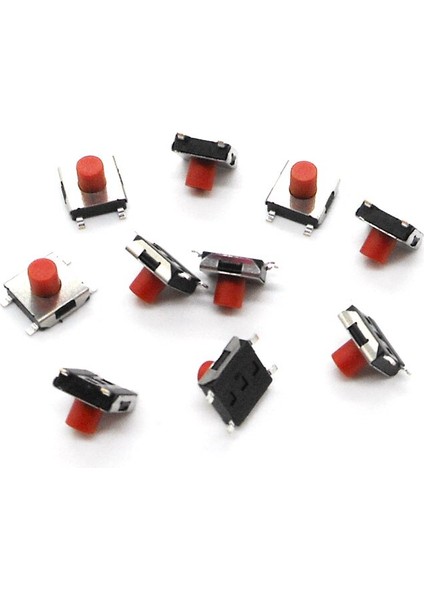 Joyıng Lıang Kırmızı Siyah 6*6 Anahtarı Işık Dokunmatik Düğme Yüksekliği 2.5 ~ 5 mm Anahtarı 6X6X 2.7 3.1 3.4 3.7 4.3 Anahtarları 10 Adet/grup (Yurt Dışından) indirimleri