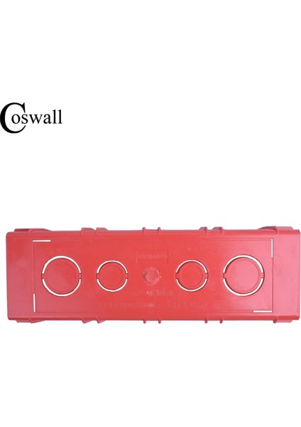 Coswall Montaj Kutusu Dahili Kaset 186MM*67.5MM*50MM 197MM*72MM Standart Anahtar ve Priz Için Kırmızı Renk (Yurt Dışından) indirimleri
