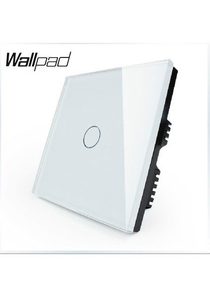 Büyük Satış Dokunmatik Anahtarı 1 Çete 1 Yollu Wallpad Lüks Beyaz Cam Anahtarı, LED Duvar Işığı Dokunmatik Kontrol Anahtarı, 110 ~ 250 V, VL-C301-61 (Yurt Dışından) fiyatları