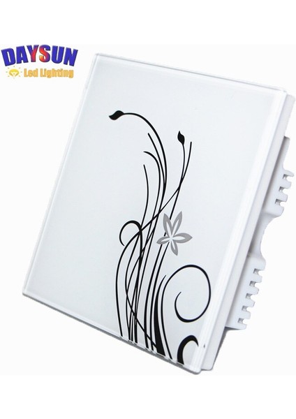 Yeni Dokunmatik Anahtarı Beyaz Kristal Cam Panel 1gang 2WAY Işık Anahtarı AC110-265V Duvar Dokunmadan Anahtarı 86MM * 86MM Lüks Anahtarı (Yurt Dışından) fiyatları