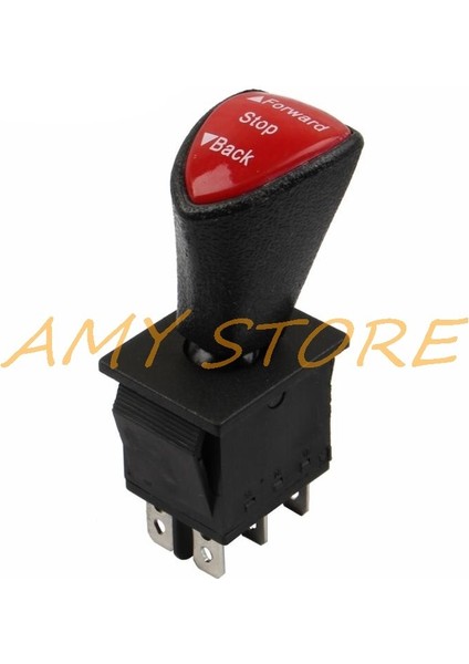 Ileri-Stop-Geri Dpdt 6pin Mandallama Slayt Rocker Anahtarı Ac 250V 16A Ac 125V 20A Siyah KCD4-604-6P 31X25MM Uzaktan (Yurt Dışından)