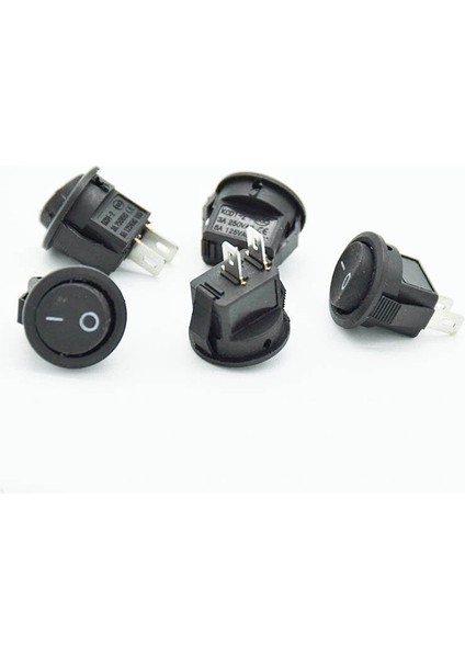 5 Adet Siyah 2-Pin 2-Dosya Rocker Anahtarı 3A/250V 6A/125V Tahterevalli Güç Anahtarı (Yurt Dışından) fiyatları