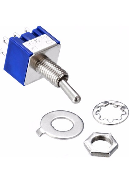 Adet/10 Adet Ac 125 V 6A 2 Pozisyon Minyatür Geçiş Anahtarı Mavi MTS-202 Model 6 Pin Dpdt On-On Mini Elektrik Anahtarları (Yurt Dışından)