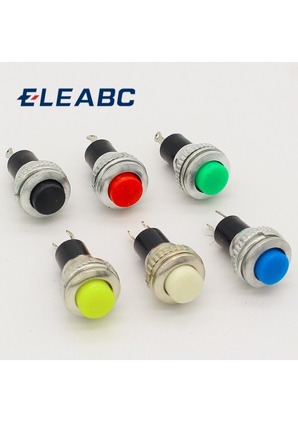 Adet Siyah/yeşil/sarı/mavi/beyaz/kırmızı Kapalı-Anlık Açık 0.5A 250VAC Uzaktan Kumanda Basmalı Düğme Anahtarları 10MM (Yurt Dışından) fiyatları