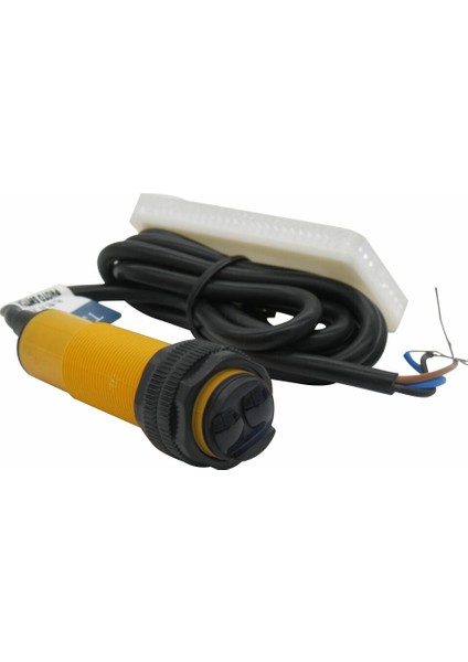 Yüksek Kaliteli Geribildirim Refleks M18 2 M 6-36VDC Pnp Yok E3F-R2P1 Retroreflektif Silindir Amplifikatör Fotoelektrik Sensör Anahtarı (Yurt Dışından)