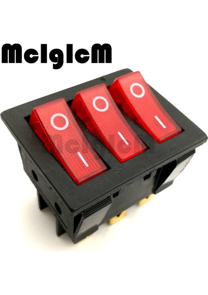 Tekne Rocker Anahtarı / Kesici Spst Ac 250V 15A / 20A 125V 9p Kırmızı LED Işıklı 3 Yollu (Yurt Dışından) fiyatları