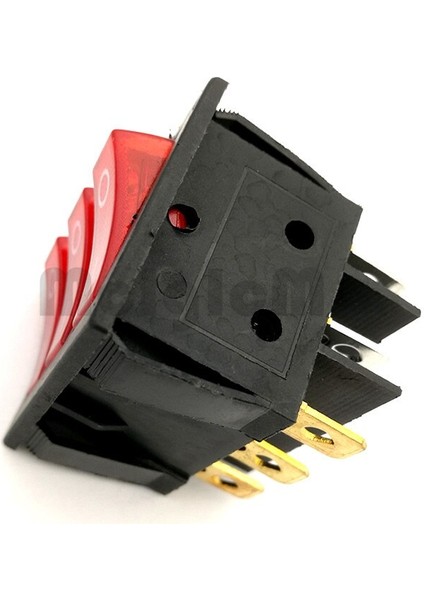 Tekne Rocker Anahtarı / Kesici Spst Ac 250V 15A / 20A 125V 9p Kırmızı LED Işıklı 3 Yollu (Yurt Dışından) fırsatları