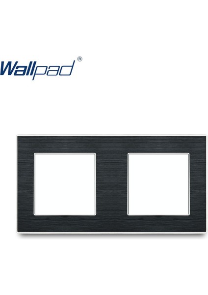 Wallpad Lüks Alüminyum Alaşımlı Panel Çerçevesi Siyah Otel Paneli Dikey ve Yatay Çerçeve 1 2 3 4 5 Çerçeve Yalnızca Panel (Yurt Dışından)