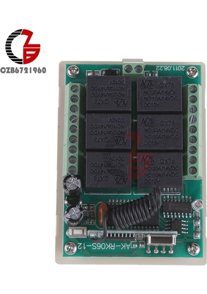 6ch 433MHZ Rf Kablosuz Uzaktan Kumanda ve Alıcı 12V Dc Mo (Yurt Dışından) indirimleri
