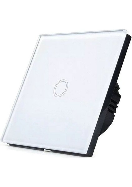 Duvar Işık Anahtarı Ab Standardı Akıllı Ev LED Işık Dokunmatik Anahtarı LED Ampul Için Duvar Dokunmatik Anahtarı 1 Gang 1 Yollu Kristal Cam Panel (Yurt Dışından)