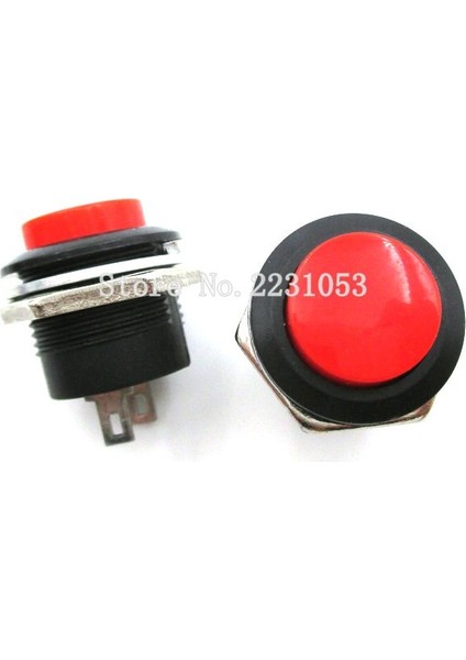 Adet/grup Kırmızı Renk Anlık Basmalı Düğme Anahtarı Kapalı-Açık Sıfırlama Anahtarı 16 mm 3A 250 V Ac Olmayan Kilitleme Anahtarları Düğmesi R13-507 (Yurt Dışından) fiyatları
