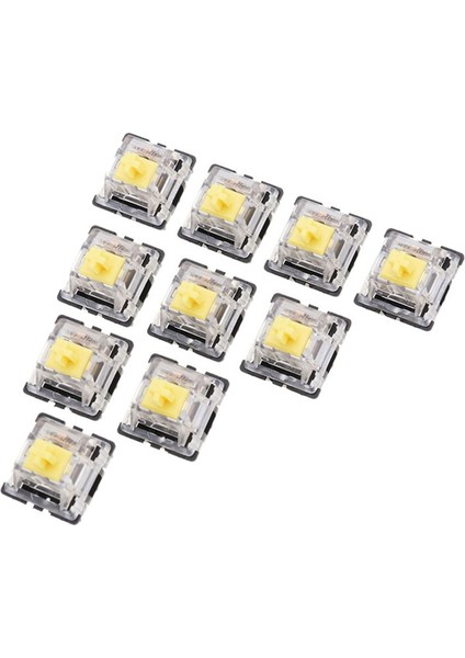 Gateron 70PCS Sarı Paket Lineer Anahtar Klavye Anahtarı 3pin Ks-8 Serisi Mekanik Oyun Klavyesi Için (Yurt Dışından)