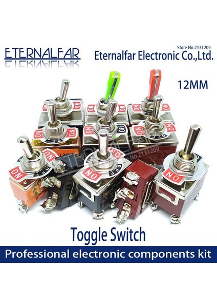 Bakalit E-TEN1321 Yüksek Kaliteli Gümüş Kontak Dpdt 12 mm 15A 250 V Ac On-On 6pin Sıfırlama Rocker Geçiş Slayt Anahtarı Su Geçirmez (Yurt Dışından)