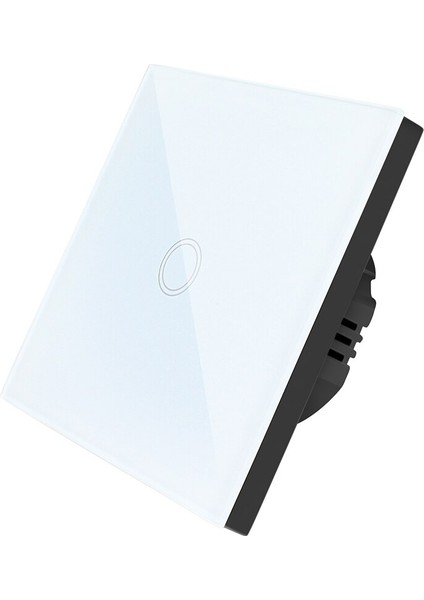 Ab/ingıltere Standart Dokunmatik Anahtarı, Kristal Cam Panel Siyah Yanmaz Duvar Işık Ekran Anahtarı 1/2/3 Gang 1 Yollu Akıllı Ev Için (Yurt Dışından)