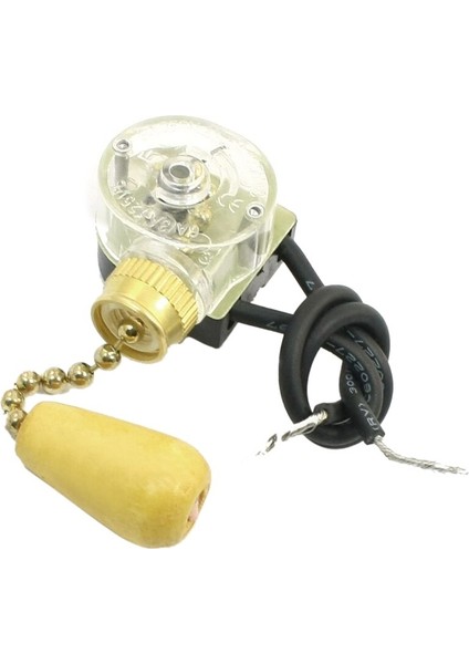 Aydınlatma Tavan Fanı Işık Anahtarı, Çekme Zinciri 3A 250VAC 6A 125VAC (Yurt Dışından)