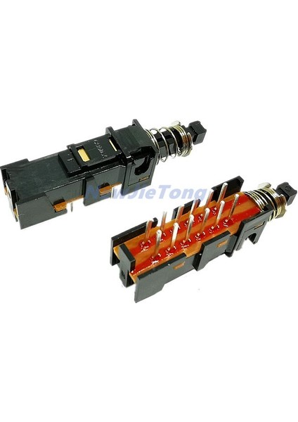 Adet Basmalı Düğme Anahtarı 4pdt Kilitleme Anahtarı 12 Pin Mandallama Tipi Gümüş Kaplama Terminali (Yurt Dışından) modelleri