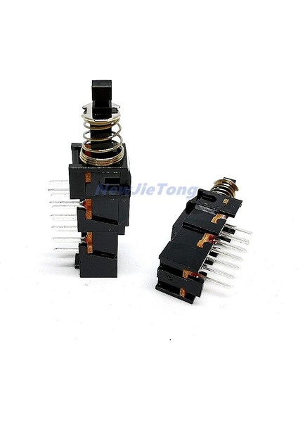 Adet Basmalı Düğme Anahtarı 4pdt Kilitleme Anahtarı 12 Pin Mandallama Tipi Gümüş Kaplama Terminali (Yurt Dışından) fırsatları