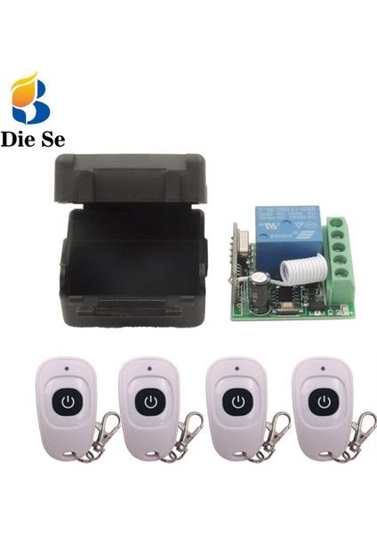 Dc 12V 10A 1ch 433MHZ Uzaktan Kumanda Anahtarı Işık ve Lamba Için Rf Röle Alıcısı Kablosuz Anahtar Açık Veya Kapalı (Yurt Dışından)