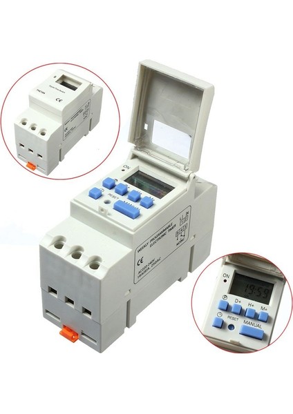 Danıu THC15A 220-240V 16A Dın Raylı Dijital Programlanabilir Zamanlayıcı Anahtarı (Yurt Dışından) modelleri