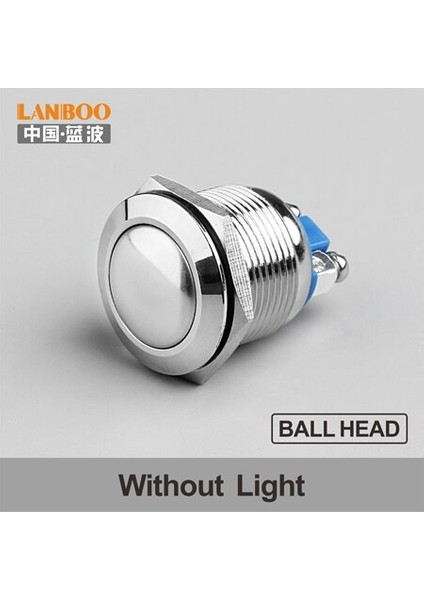 Lanboo 1no Anlık Anahtar 19MM Basma Düğmesi, Düz/yüksek/top Şeklinde, Lambasız (Yurt Dışından) fiyatları