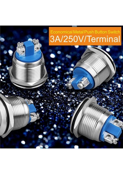 Lanboo 1no Anlık Anahtar 19MM Basma Düğmesi, Düz/yüksek/top Şeklinde, Lambasız (Yurt Dışından) indirimleri