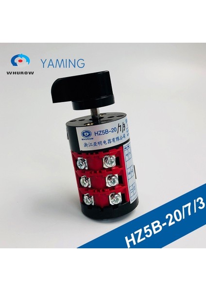 Özel Kam Anahtarı 7 Pozisyon 20A 660V 3 Kutuplu Döner Vidalar Evrensel Evrensel Geçiş Anahtarı Manuel Elektrik HZ5B-20/7/3 (Yurt Dışından)