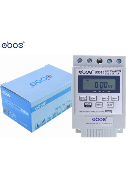 KG316T Ac 220V 25A Din LCD Dijital Programlanabilir Elektronik Zamanlayıcı Anahtarı Dijital Zamanlayıcı Kontrolörü BS316 (Yurt Dışından)