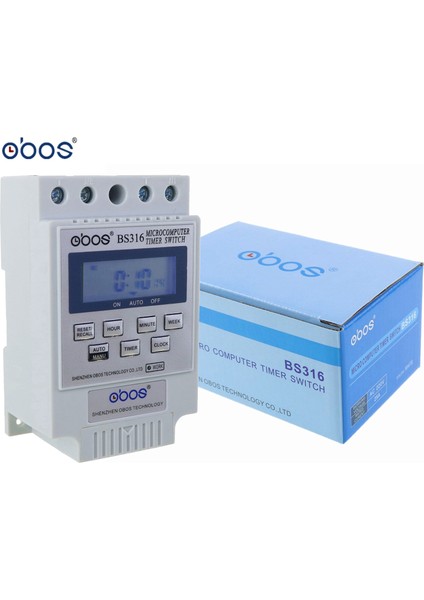 KG316T Ac 220V 25A Din LCD Dijital Programlanabilir Elektronik Zamanlayıcı Anahtarı Dijital Zamanlayıcı Kontrolörü BS316 (Yurt Dışından)