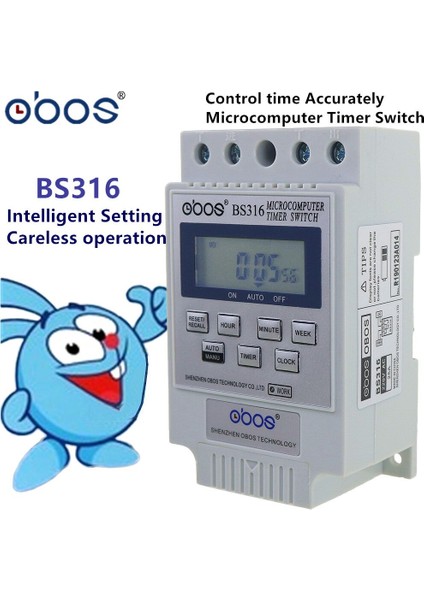 KG316T Ac 220V 25A Din LCD Dijital Programlanabilir Elektronik Zamanlayıcı Anahtarı Dijital Zamanlayıcı Kontrolörü BS316 (Yurt Dışından)
