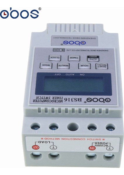 KG316T Ac 220V 25A Din LCD Dijital Programlanabilir Elektronik Zamanlayıcı Anahtarı Dijital Zamanlayıcı Kontrolörü BS316 (Yurt Dışından)