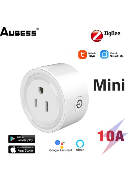 Tuya Zigbee Akıllı Soketi Doğrudan Alexa Tuya'ya ve Diğer Zigbee Ağ Geçidi Akıllı Wifi Kontrolüne Bağlanır (Yurt Dışından)
