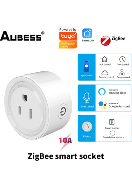Tuya Zigbee Akıllı Soketi Doğrudan Alexa Tuya'ya ve Diğer Zigbee Ağ Geçidi Akıllı Wifi Kontrolüne Bağlanır (Yurt Dışından) fiyatları