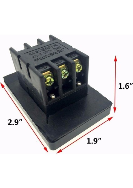 Ac 380V 2kw Kırmızı Yeşil 2 Pozisyonlu I/o Başlat Durdur Basmalı Düğme Anahtarı 7,3 x 4,8 x 4 (Yurt Dışından) fırsatları