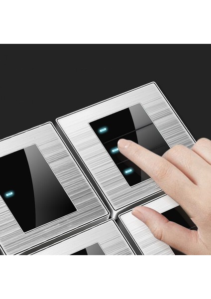 86 Tip 1 2 3 Gang 1 2 Yollu Parlak Anahtar Duvar Soketi LED Fırçalanmış Paslanmaz Çelik Anahtar Fransız Alman Ingiltere Elektrik Prizi (Yurt Dışından) indirimleri