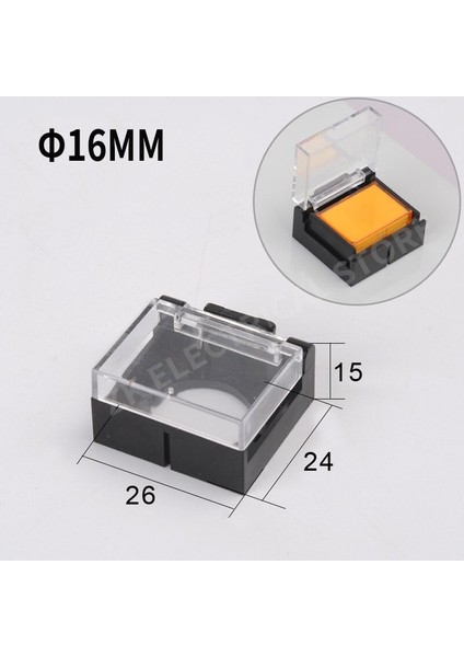 Basmalı Düğme Anahtarı Koruyucu Kapak Koruyucu Kapak Anti-Kayıp Asansör Acil Durdurma 16/22MM Aksesuar Uyarı Halkası (Yurt Dışından)