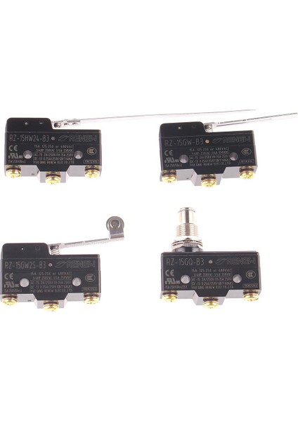 Ac 250V 15A 1no 1nc Spdt Anlık Uzun Menteşe Kolu Limit Anahtarı RZ-15GQ-B3 RZ-15HW24-B3 RZ-15GW2S-B3 RZ-15GW-B3 (Yurt Dışından)