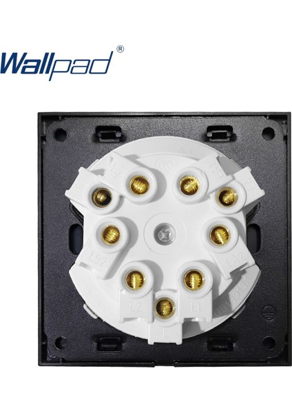 Wallpad 2019 Yeni Varış Kristal Cam Panel 3 Gang 2 Yollu Rastgele Tıklama Düğmesi Duvar Işık Anahtarı LED Göstergesi ile (Yurt Dışından) fırsatları