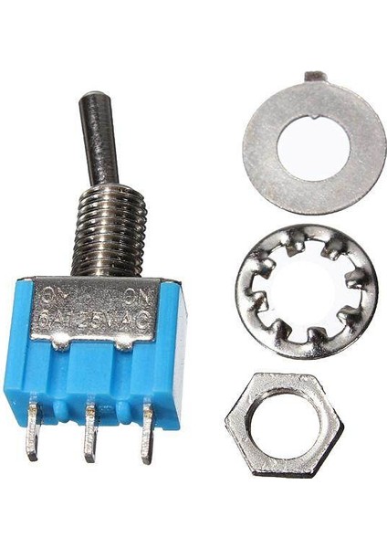 Adet Spdt 3 Pinli Geçiş Anahtarı Ac 125V 6A On/on 2 Pozisyon (Yurt Dışından)