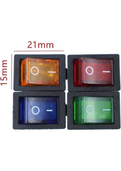 Kcd1 Açma-Kapama 4pin Tekne Araba Rocker Anahtarı 6A/10A 250V/125V Ac Kırmızı Sarı Yeşil Mavi Düğme En Iyi Kcd1 (Yurt Dışından) modelleri