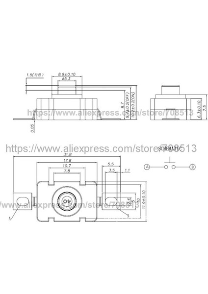 Omten PBS101 Ters Clicky Anahtarı 18MM(U) x 12MM(G) x 10MM(Y) (5 Adet) (Yurt Dışından) fırsatları
