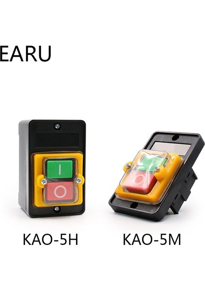 Su Geçirmez Basma Düğmesi Anahtarı Güç Açma/kapama Anahtarı Kao-5 / BSP210F-1B 10A 380V Kesme Makinesi Tezgah Matkap Anahtarı (Yurt Dışından) fiyatları