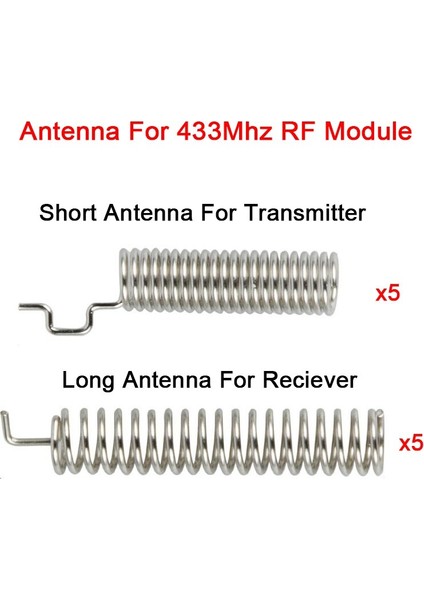 Qıachıp 433MHZ Rf Yaylı Anten Rf Alıcı Modülü 433 Mhz Akıllı Ev Işık Kablosuz Uzaktan Kumanda Anahtarı (Yurt Dışından)