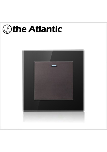 Atlantik Anahtarı 1 Gang Anahtarı Lüks Kristal Cam Panel Işık Anahtarı Basma Düğmesi Duvar Anahtarı Interruptor 16A Standart (Yurt Dışından) modelleri